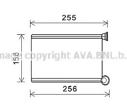 AVA QUALITY COOLING rt6551 -  Теплообменник, отопление салона